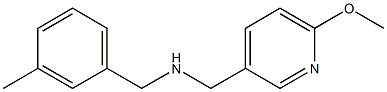 [(6-methoxypyridin-3-yl)methyl][(3-methylphenyl)methyl]amine
