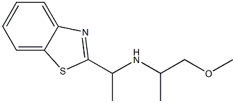 [1-(1,3-benzothiazol-2-yl)ethyl](1-methoxypropan-2-yl)amine Structure