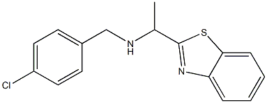 [1-(1,3-benzothiazol-2-yl)ethyl][(4-chlorophenyl)methyl]amine