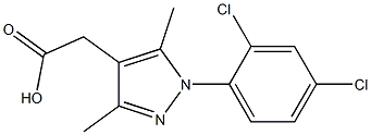 [1-(2,4-dichlorophenyl)-3,5-dimethyl-1H-pyrazol-4-yl]acetic acid Structure