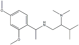[1-(2,4-dimethoxyphenyl)ethyl][2-(dimethylamino)-3-methylbutyl]amine Struktur
