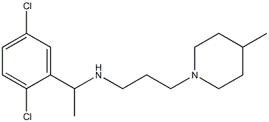 [1-(2,5-dichlorophenyl)ethyl][3-(4-methylpiperidin-1-yl)propyl]amine Structure