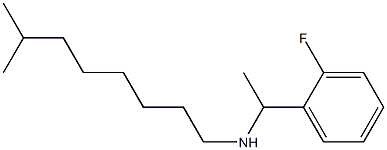 [1-(2-fluorophenyl)ethyl](7-methyloctyl)amine Struktur