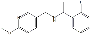[1-(2-fluorophenyl)ethyl][(6-methoxypyridin-3-yl)methyl]amine Struktur
