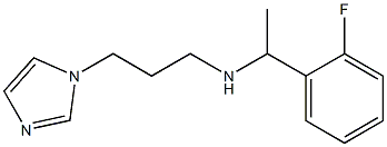 [1-(2-fluorophenyl)ethyl][3-(1H-imidazol-1-yl)propyl]amine Structure