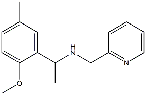 [1-(2-methoxy-5-methylphenyl)ethyl](pyridin-2-ylmethyl)amine Structure