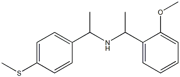 [1-(2-methoxyphenyl)ethyl]({1-[4-(methylsulfanyl)phenyl]ethyl})amine Struktur