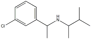 [1-(3-chlorophenyl)ethyl](3-methylbutan-2-yl)amine Structure