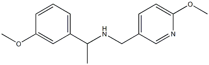 [1-(3-methoxyphenyl)ethyl][(6-methoxypyridin-3-yl)methyl]amine