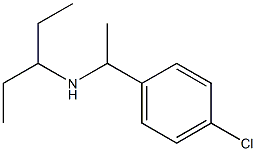 [1-(4-chlorophenyl)ethyl](pentan-3-yl)amine Struktur