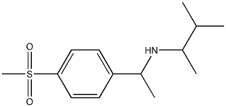[1-(4-methanesulfonylphenyl)ethyl](3-methylbutan-2-yl)amine,,结构式