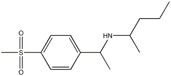 [1-(4-methanesulfonylphenyl)ethyl](pentan-2-yl)amine 结构式