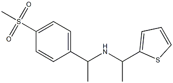 [1-(4-methanesulfonylphenyl)ethyl][1-(thiophen-2-yl)ethyl]amine Struktur