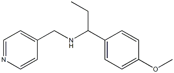 [1-(4-methoxyphenyl)propyl](pyridin-4-ylmethyl)amine