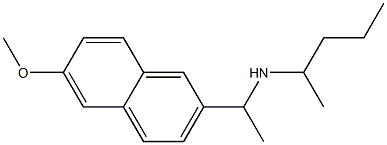 [1-(6-methoxynaphthalen-2-yl)ethyl](pentan-2-yl)amine Structure