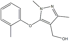 [1,3-dimethyl-5-(2-methylphenoxy)-1H-pyrazol-4-yl]methanol,,结构式