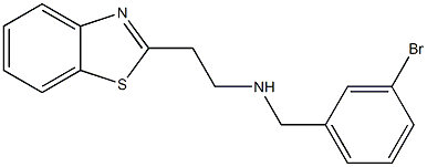 [2-(1,3-benzothiazol-2-yl)ethyl][(3-bromophenyl)methyl]amine 结构式