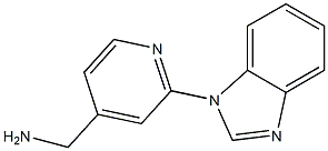 [2-(1H-benzimidazol-1-yl)pyridin-4-yl]methylamine Structure