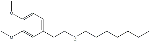 [2-(3,4-dimethoxyphenyl)ethyl](heptyl)amine,,结构式