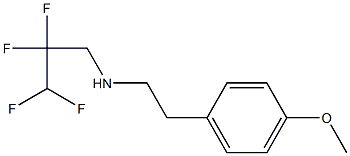 [2-(4-methoxyphenyl)ethyl](2,2,3,3-tetrafluoropropyl)amine Struktur