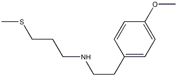 [2-(4-methoxyphenyl)ethyl][3-(methylsulfanyl)propyl]amine Structure