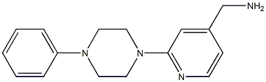 [2-(4-phenylpiperazin-1-yl)pyridin-4-yl]methanamine Struktur