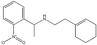 [2-(cyclohex-1-en-1-yl)ethyl][1-(2-nitrophenyl)ethyl]amine Structure