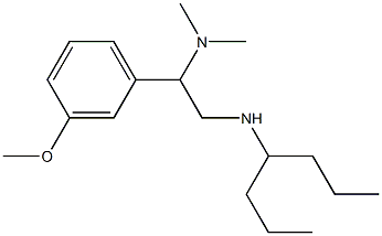 [2-(dimethylamino)-2-(3-methoxyphenyl)ethyl](heptan-4-yl)amine Structure