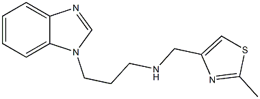 [3-(1H-1,3-benzodiazol-1-yl)propyl][(2-methyl-1,3-thiazol-4-yl)methyl]amine Struktur
