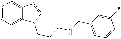 [3-(1H-1,3-benzodiazol-1-yl)propyl][(3-fluorophenyl)methyl]amine Structure
