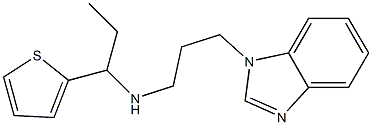 [3-(1H-1,3-benzodiazol-1-yl)propyl][1-(thiophen-2-yl)propyl]amine Struktur