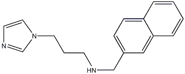 [3-(1H-imidazol-1-yl)propyl](naphthalen-2-ylmethyl)amine Structure