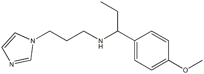 [3-(1H-imidazol-1-yl)propyl][1-(4-methoxyphenyl)propyl]amine