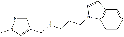 [3-(1H-indol-1-yl)propyl][(1-methyl-1H-pyrazol-4-yl)methyl]amine Structure