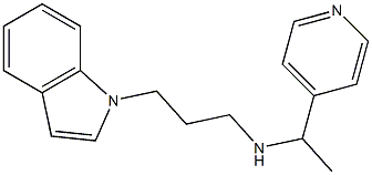 [3-(1H-indol-1-yl)propyl][1-(pyridin-4-yl)ethyl]amine|