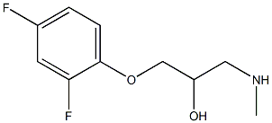 [3-(2,4-difluorophenoxy)-2-hydroxypropyl](methyl)amine Struktur