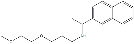 [3-(2-methoxyethoxy)propyl][1-(naphthalen-2-yl)ethyl]amine Struktur