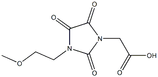 [3-(2-methoxyethyl)-2,4,5-trioxoimidazolidin-1-yl]acetic acid|