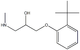 [3-(2-tert-butylphenoxy)-2-hydroxypropyl](methyl)amine Structure