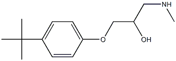 [3-(4-tert-butylphenoxy)-2-hydroxypropyl](methyl)amine Structure