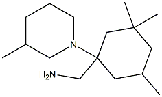 [3,3,5-trimethyl-1-(3-methylpiperidin-1-yl)cyclohexyl]methanamine Structure