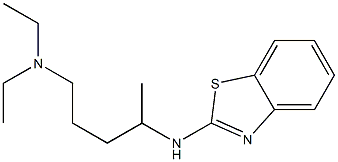 [4-(1,3-benzothiazol-2-ylamino)pentyl]diethylamine Struktur