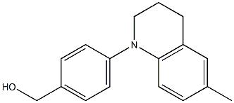 [4-(6-methyl-1,2,3,4-tetrahydroquinolin-1-yl)phenyl]methanol Struktur