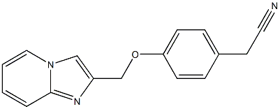 [4-(imidazo[1,2-a]pyridin-2-ylmethoxy)phenyl]acetonitrile Struktur