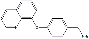 [4-(quinolin-8-yloxy)phenyl]methanamine Structure