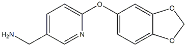 [6-(2H-1,3-benzodioxol-5-yloxy)pyridin-3-yl]methanamine Structure