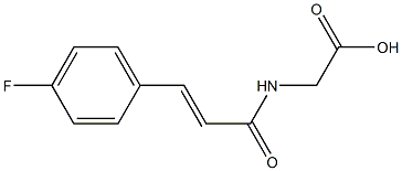 {[(2E)-3-(4-fluorophenyl)prop-2-enoyl]amino}acetic acid