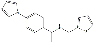 {1-[4-(1H-imidazol-1-yl)phenyl]ethyl}(thiophen-2-ylmethyl)amine