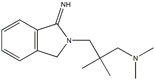 {2-[(1-imino-2,3-dihydro-1H-isoindol-2-yl)methyl]-2-methylpropyl}dimethylamine Structure