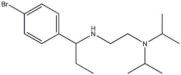 {2-[bis(propan-2-yl)amino]ethyl}[1-(4-bromophenyl)propyl]amine Structure